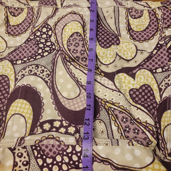 Thirty-One Retro Metro Purple Paisley Tote Bag - Picture 6 of 6